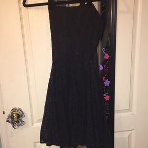 Black lace dress